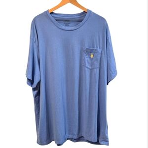Polo Ralph Lauren Classic Fit Blue Jersey Short Sleeve Pocket T-shirt Size 3XB